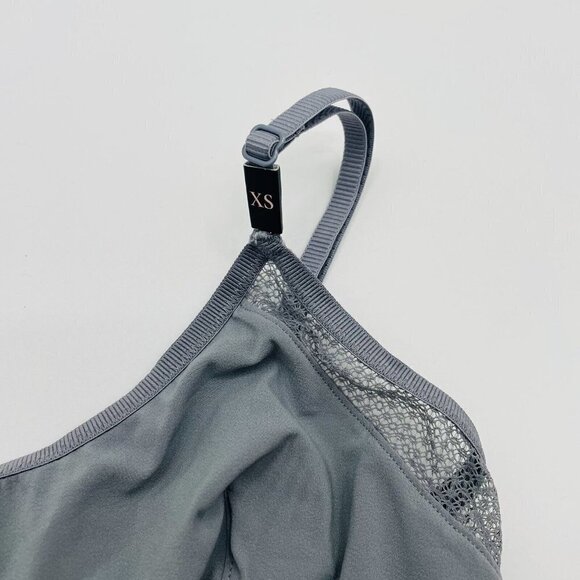 Victorias Secret Womens Size XS Wrap Around Strappy Mesh Bralette in Gray 665 - Picture 4 of 8